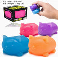 Schylling NeeDoh Cool Cats The Groovy Glob! Squishy, Squeezy, Stretchy Stress Balls Assorted Colors - 3 Pack