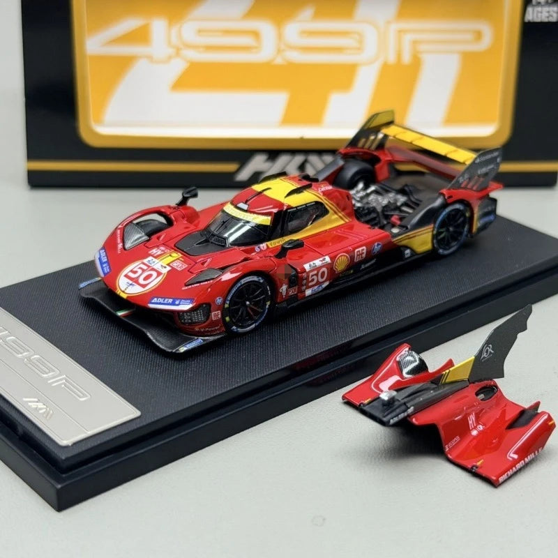 New Microturbo in Stock HKM 1:64 499P Hypercar Alloy Car Static Die Cast Vehicles Collection Model Car Toy