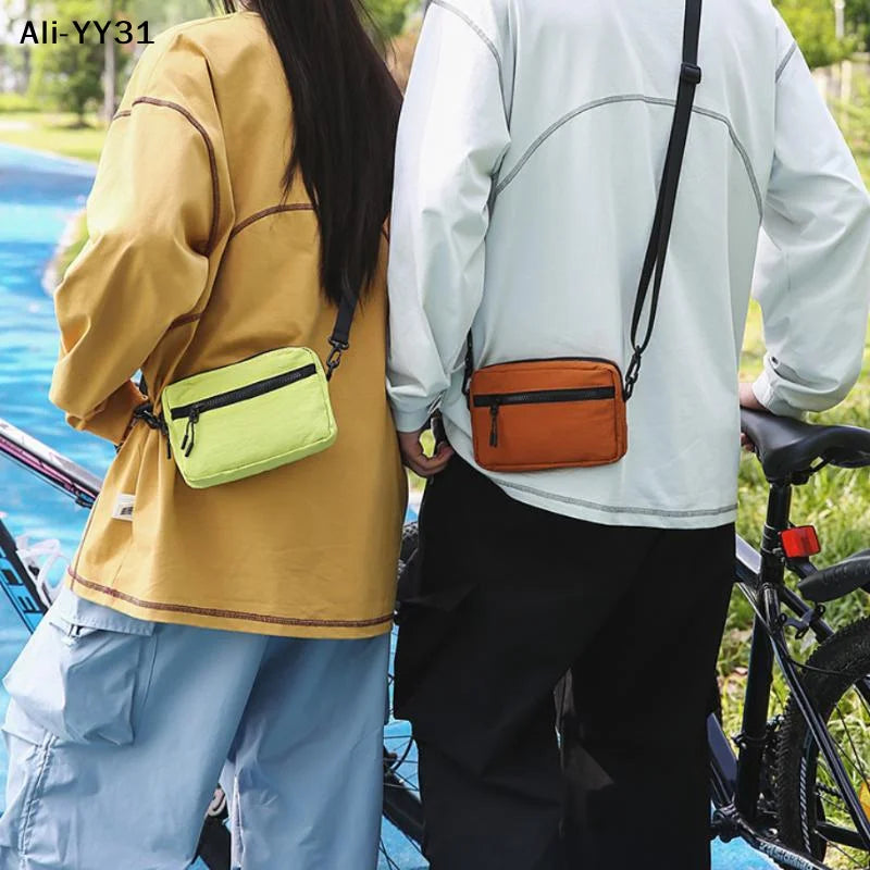 【A31】New Niche Crossbody Bag Mini Mobile Phone Bag Daily Travel Cycling Bag For Match Outdoor Casual Tissue Coin Purse