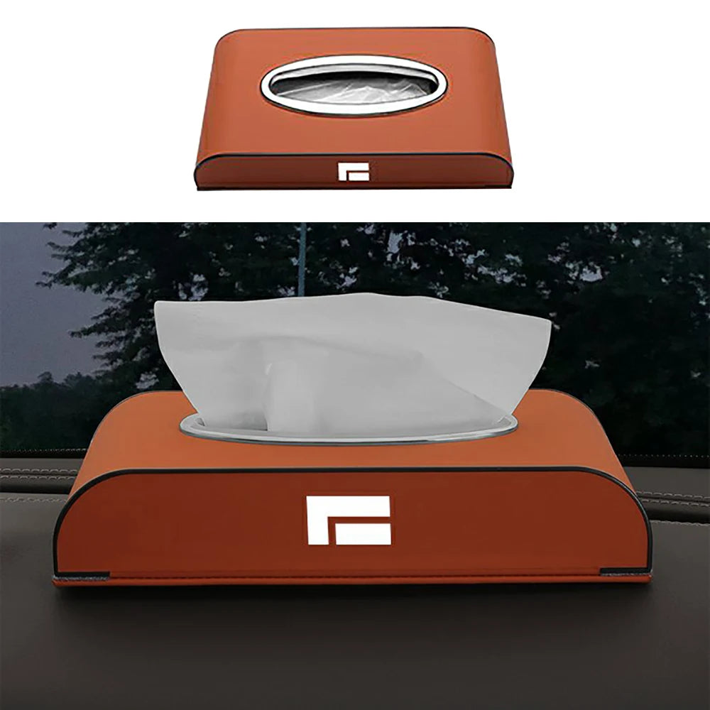 Car Tissue Box Microfiber For BAIC JISHI Rox Adamas 2026 Auto Armrest Storage Bag Vehicle Hanging Napkin Paper Box Accessories