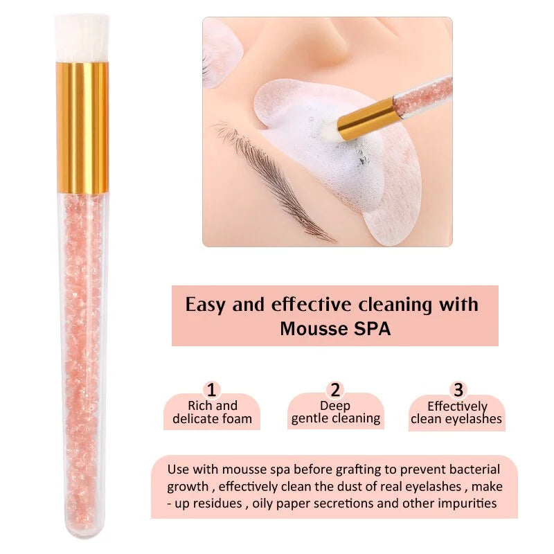 Eyelash Extension Cleaning Set Lash Shampoo Brush Lash Bottle Eyebrow Skin Care Remover Washing Kit Eyelash Extensions Supplies