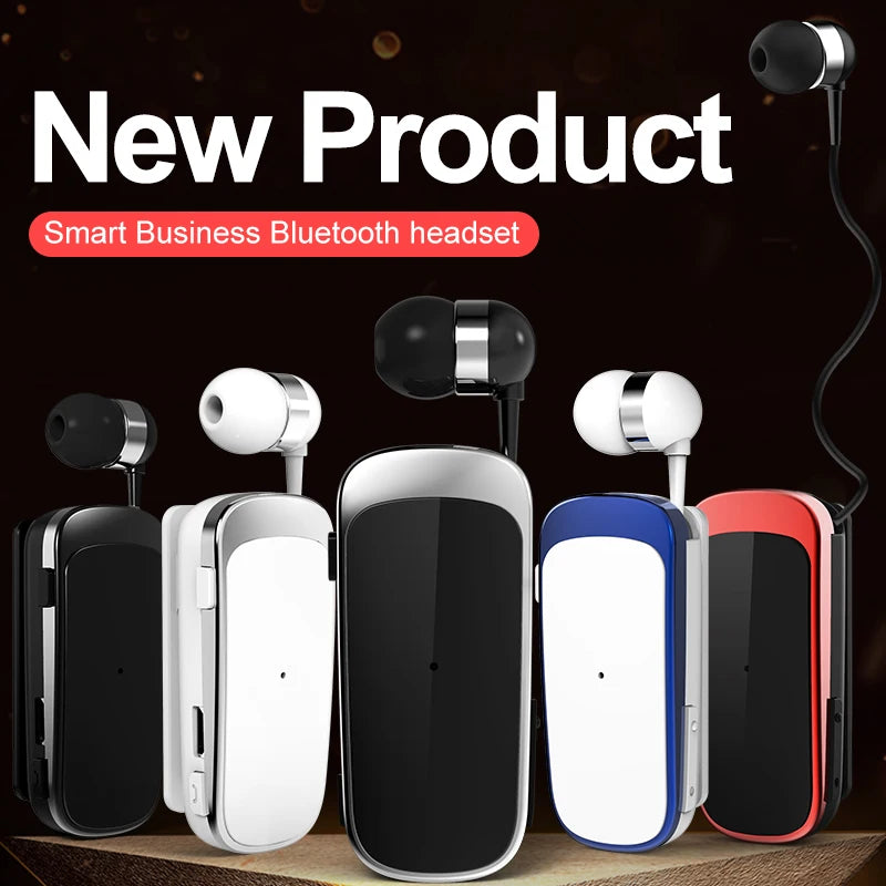 K52 In-Ear Auriculares Mini Wireless Bluetooth Headset Vibration Call Remind Sports Clip Driver Earphones Hands Free PK Fineblue