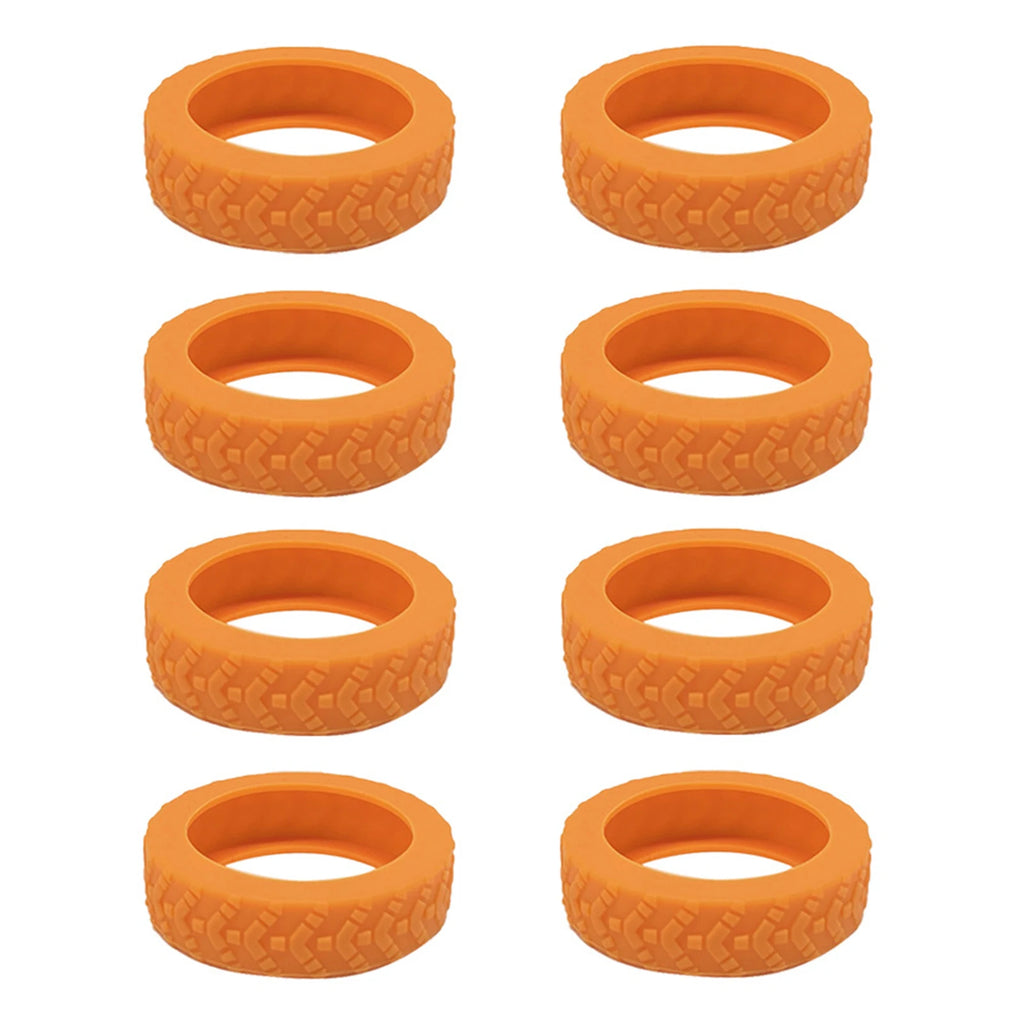 8PCS Silicone Suitcase Wheel Protection Case,Low Noise Trolleys Case Wheels Protector,Universal Wheels Guard Cover Accessories