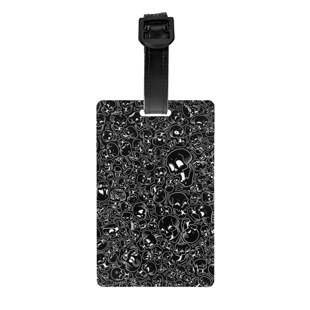 Custom Evil Hands Skull Luggage Tag Privacy Protection Halloween Gothic Skeleton Baggage Tags Travel Bag Labels Suitcase