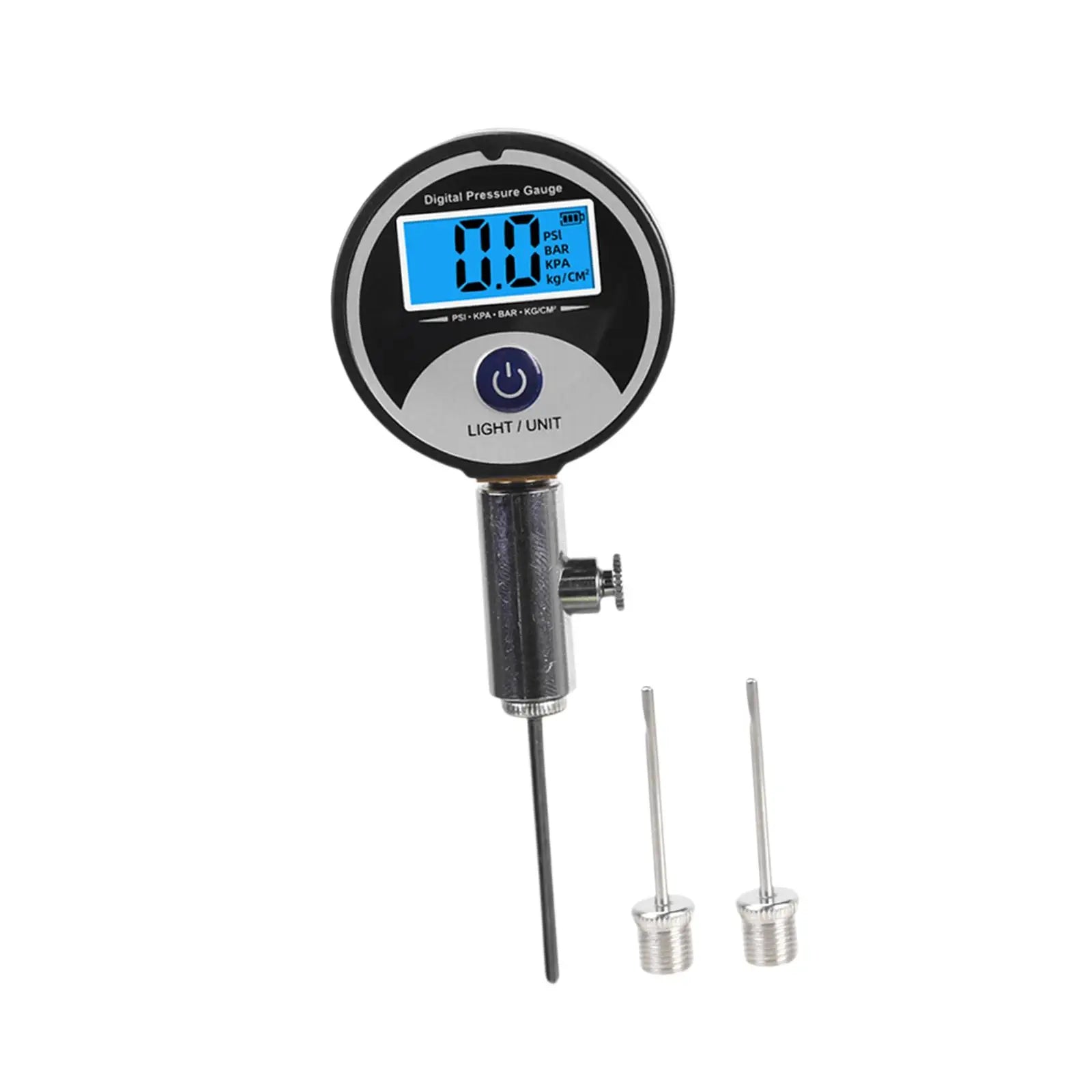 Portable Ball Pressure Gauge Digital Display Precision Air Pressure Checker for Soccer Rugby Basketball Football Volleyball