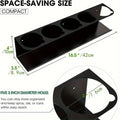 5 Cans Wall-Mounted iron Aerosol Spray Can Holder Rack - Garage Workshop Organizer for Paint Bottles, Lubricants & Cleaners