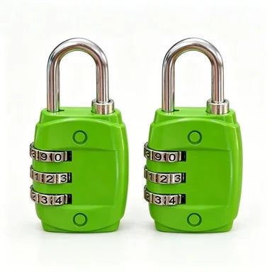 Mini Zinc Alloy 3-Digit Combination Padlock in Multi Colors, Security Password Lock for Luggage Suitcase Backpack Drawer Cabinet