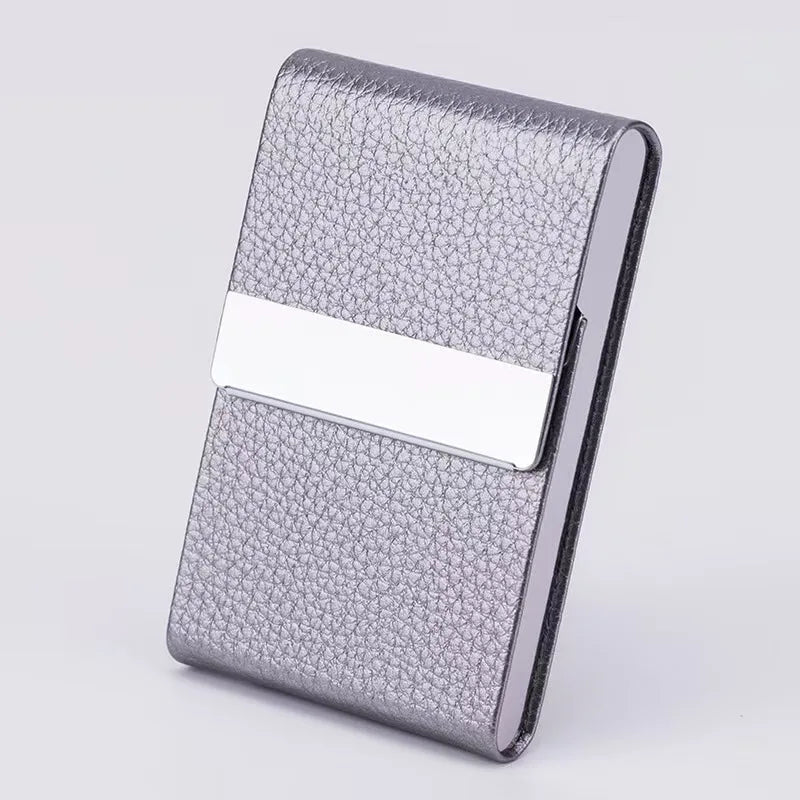 Slim 7 Slot Cigarette Case for Women I Automatic Pop-Up Mini Leather Holder l Shockproof Metal Core & Pastel Colors Gift Box
