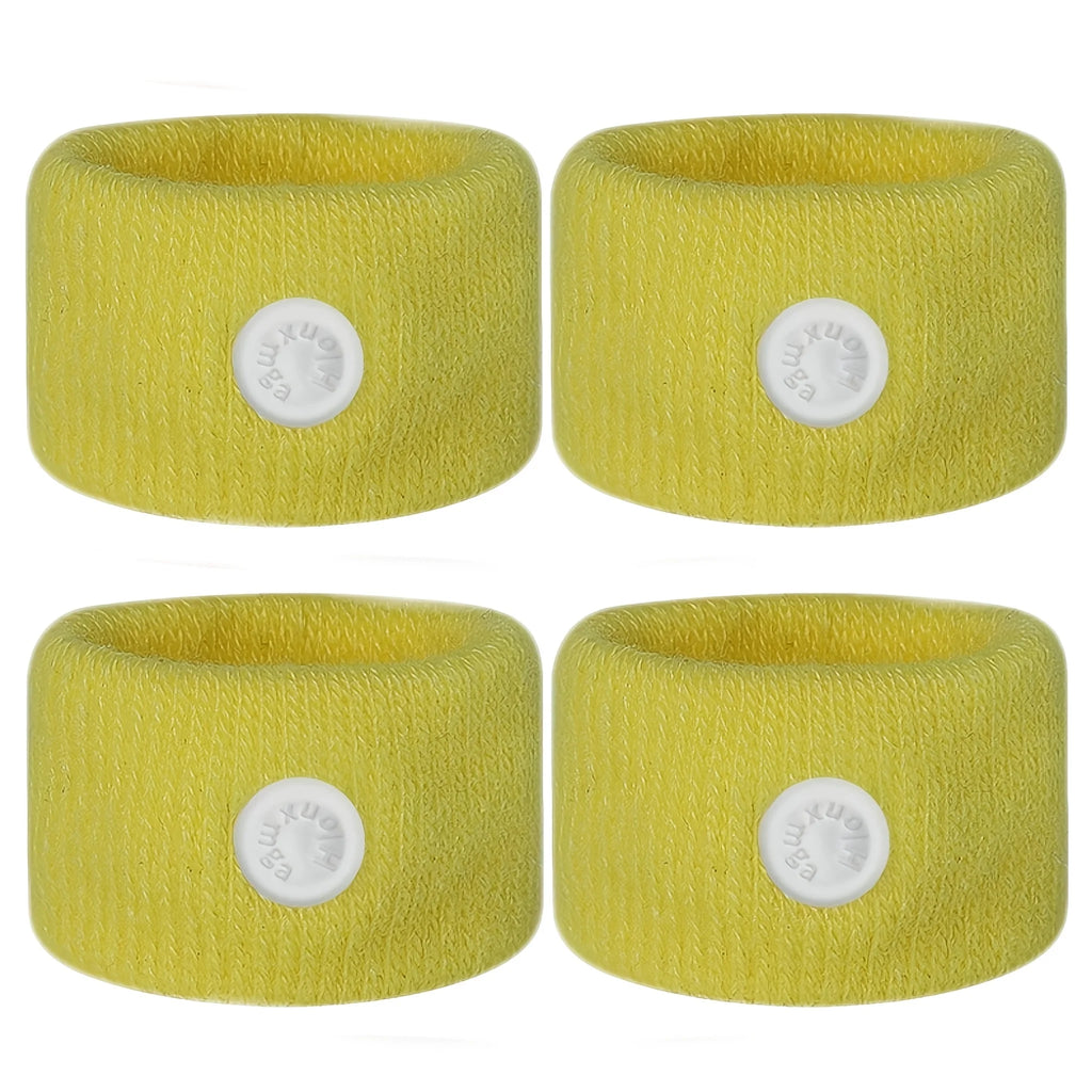 4PCS Anti-Nausea Acupressure Bands for Car, Boat, Flight | Drug-Free , No-Pill Wristbands Perfect Gift for Travel Essentials