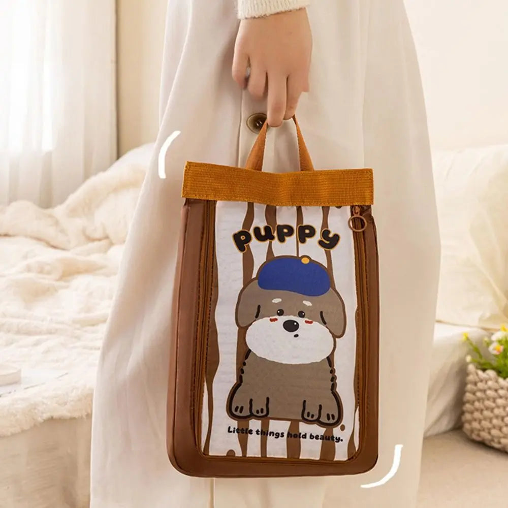Convenient Double Layer Shoe Bag Cartoon Animal Handheld Shoe Storage Bag Thickened Separate Travel Shoe Bag Storage Solution