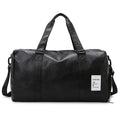 Soft Leather Fitness Bag Waterproof Dry Wet Separation Travel Bag Handheld Short Trip Bag with Independent Shoe Compartment P...