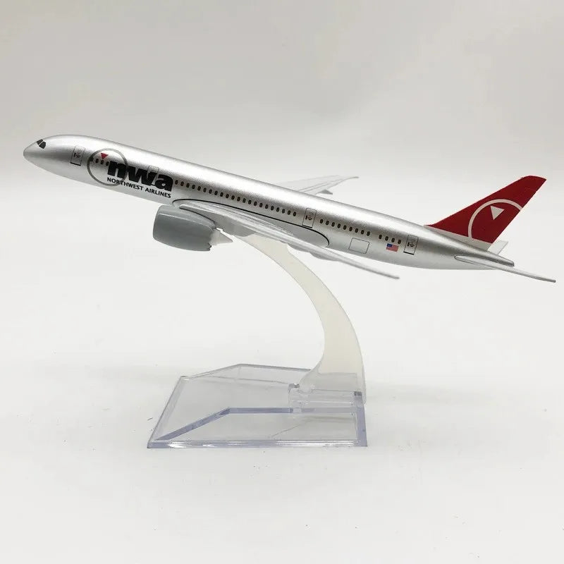 1/400 Scale Alloy Metal B787 Plane Model Air Northwest 787Airways 16cm Airplane Model Collectible for Aviation Enthusiast