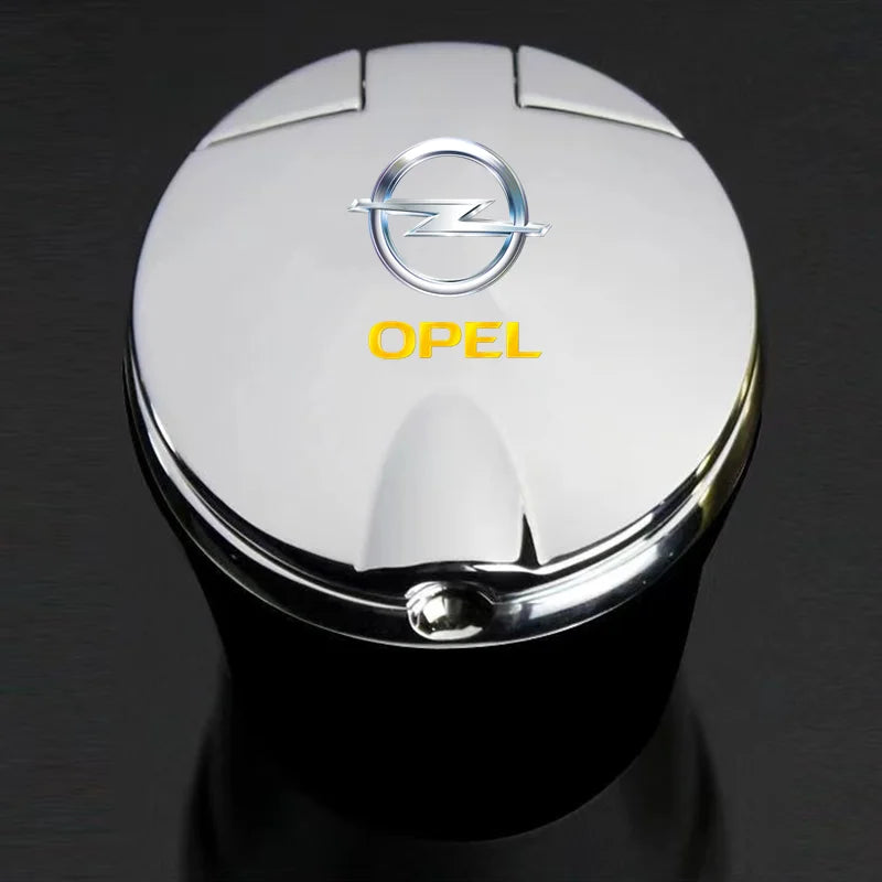 Car Ashtray with LED Light Car Smokeless Cup Holder For Opel astra j h g insignia mokka corsa d vectra