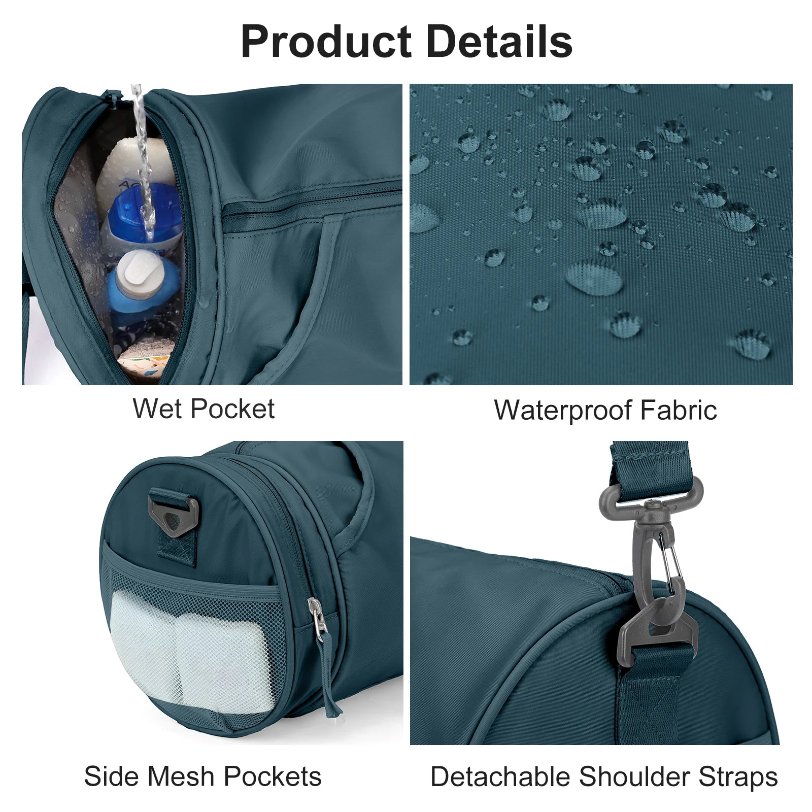 Versatile Daypack Gym Bag Yoga Crossbody Bag For Women Men, Sports Hiking Bag With Shoe Compartment Wet Clothes Compartment Bag