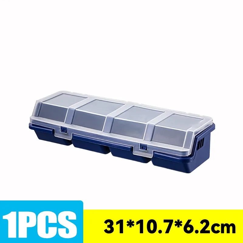 Part Storage Box Screw Organizer Tool Multi-Compartment Organizer Box for Screw Small Part Plastic Jewelry Hardware Storage Case