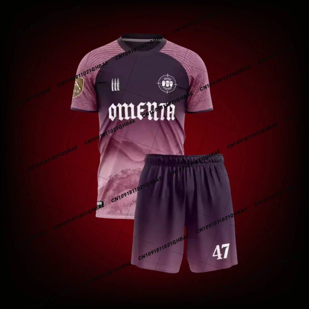 New Hot Merta Boxing Maglietta Omertà 47 Tee And Shorts Set Men Oversized Breathable Quick Drying Sports Suit Mma Fitness Suit