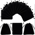 20/50 Pieces Black Velvet Dice bag Packing bags 7*9cm / 9*12cm Drawstring bags & Pouches for Board Games Card Game
