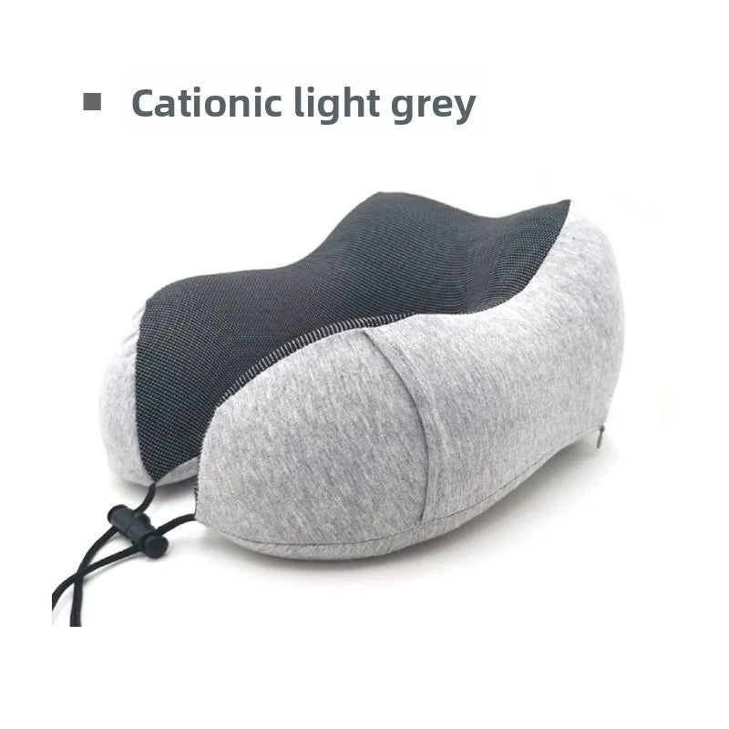 2026 Memory Foam U Shaped Pillow Breathable Fabric Neck Support Pillow For Travel Car And Office Nap car neck pillow