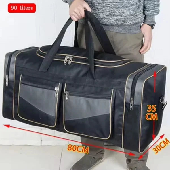 90L Large Duffel Bag Travel Luggage Outdoor Sports Shoulder Handbag for Men And Women Fitness Gym Camping Long Distance Storage