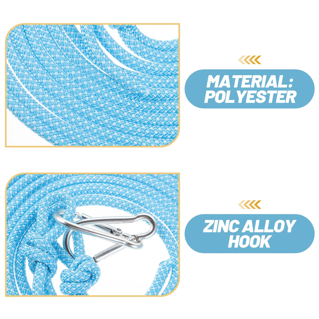 Thick Windproof Clothesline Rope Wear Resistant Portable Outdoor Travel Camping Drying Line for Light Clothes Socks Laundry