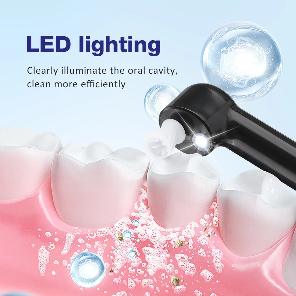 Electric Tooth Polisher Rotatable Toothbrush Dental Scaler Plaque Tartar Remover Dental Stone Cleaner Teeth Whitener