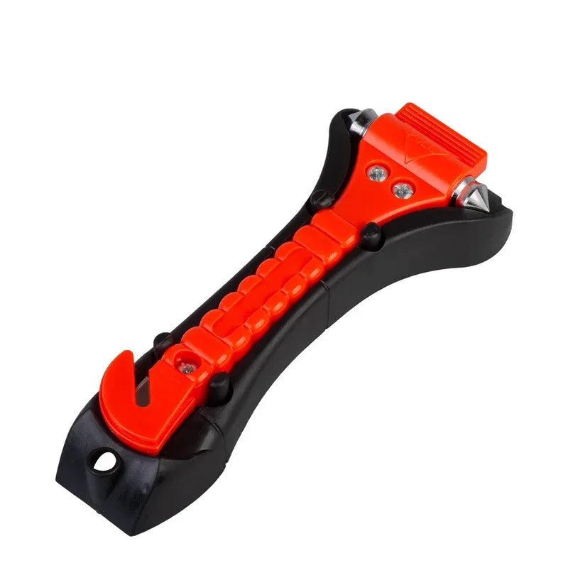 1/2PCS Survival Safety Hammer Camping Driving Car Seat Belt Cutter 2-in-1 Emergency Break Window Glass Punch Life Rescue Tools