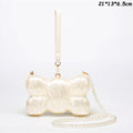Chic Women Acrylic Cake Bag Cute Pearl Evening Clutch Bag Beading Pearl Purse For Wedding Party Luxury shoulder Handbag Designer