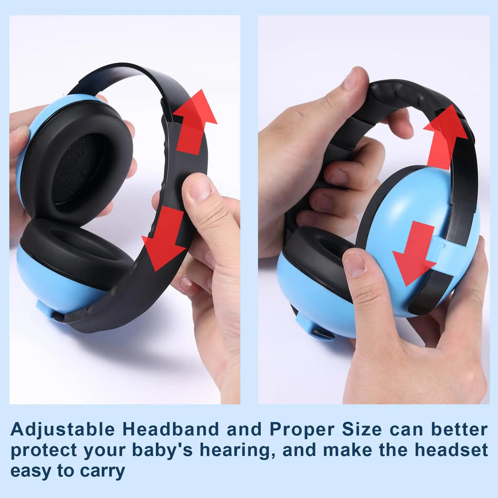 Baby Ear Protection Noise Cancelling Headphones Noise Reduction Hearing Protection Earmuffs for 0-3 Years Babies, Toddlers