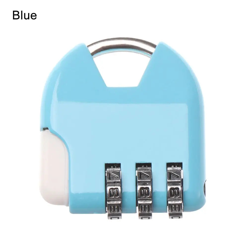3 Dial Digit Number Code Password Combination Padlock Security Travel Safe Lock for Padlock Luggage Lock of Gym