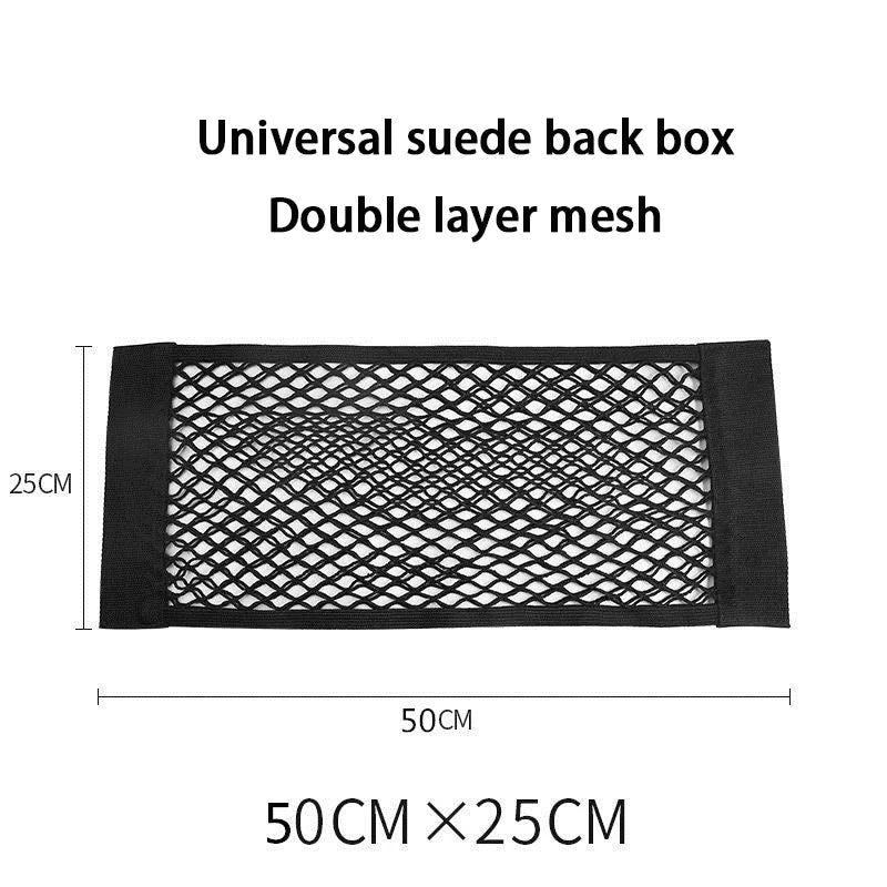 Car Trunk Storage Net Pocket Velcro Car Trunk Supplies Storage Net Car Storage Bag Fixation Artifact