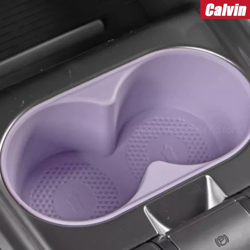 For BYD Dolphins 2022 2023 2024 Central Control Water Cup Holder Silicone Case Anti Slip and Waterproof Car Accessories