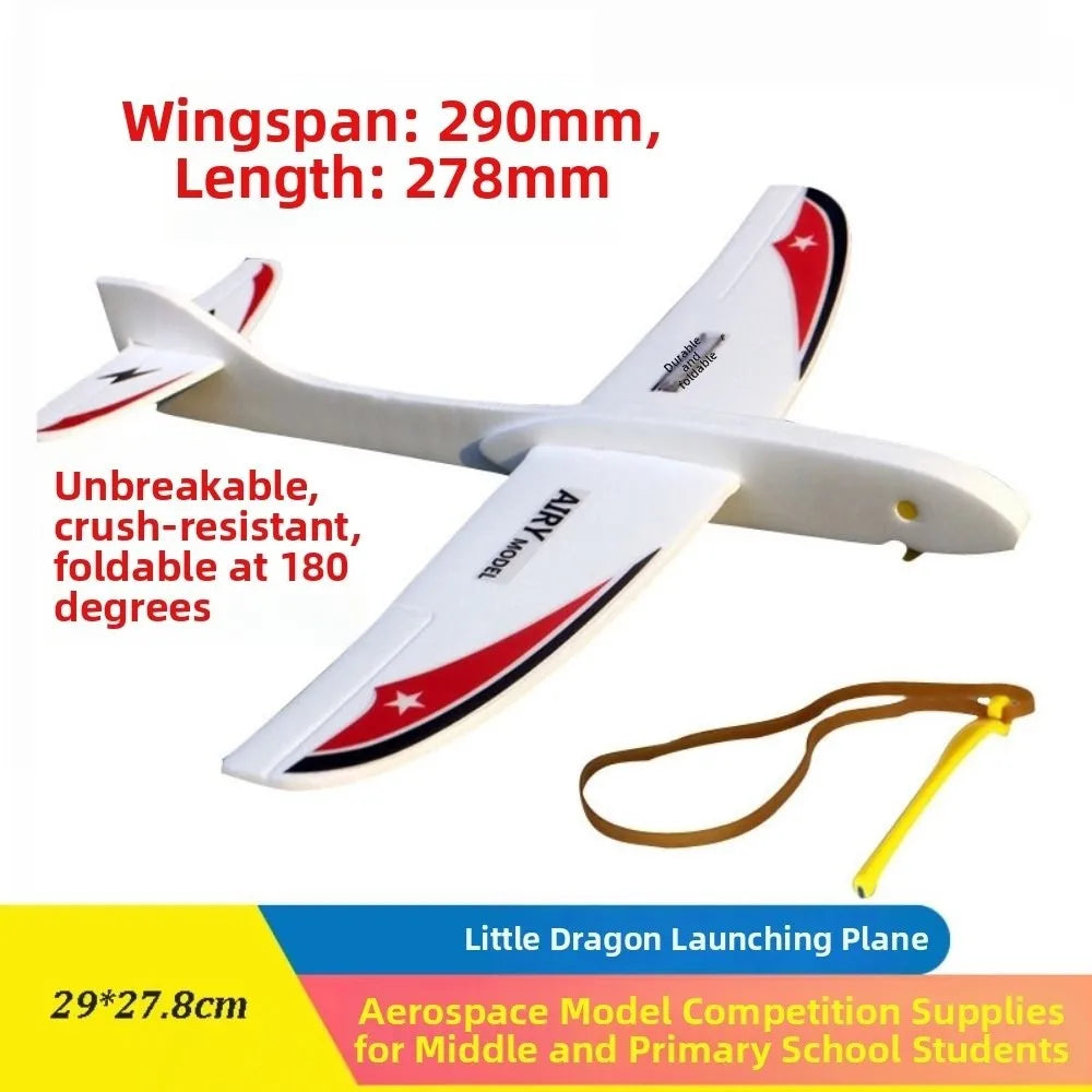 New PP Foam Foam Airplane Launcher Ligthweight 29*27.8cm Bubble Plane Glider Hand Throw Catapult Plane Outdoor