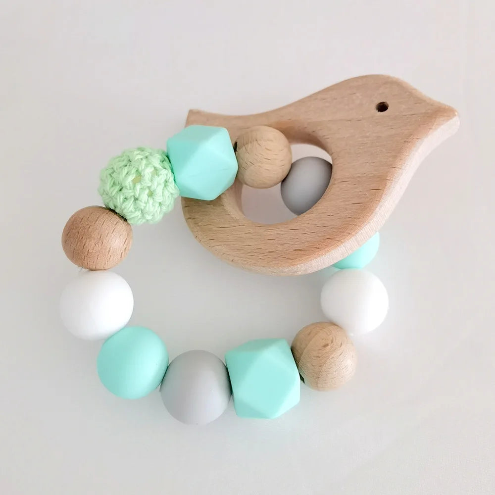 Baby Pacifier Clip Holder Free personalized name Food Silicone Teething With Newborn Gift Anti-drop Chain