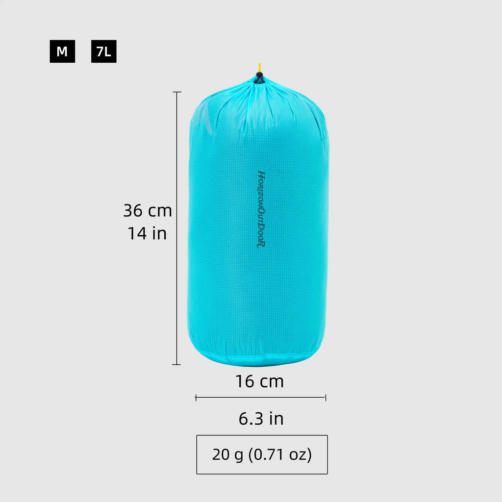 [HODRGEAR] Ultralight Stuff Sack Ultra-SIL Ripstop Water-Resistant Ditty Bags Drawstring for Traveling Hiking Backpacking