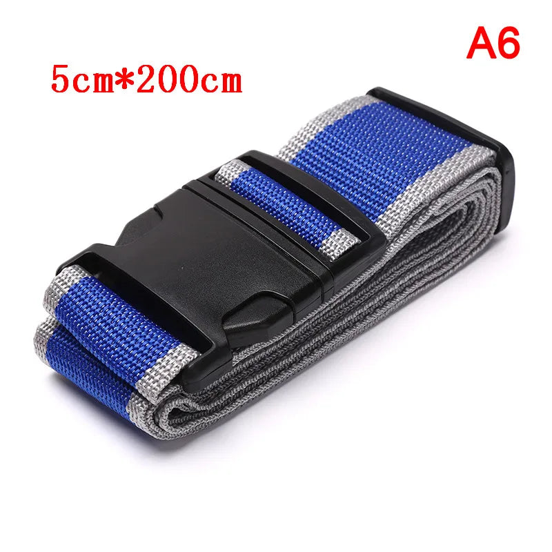 Travel Luggage Strap Adjustable Password Lock Packing Belt Baggage Secure Lock Anti-theft Luggage Strap Bundling Belt