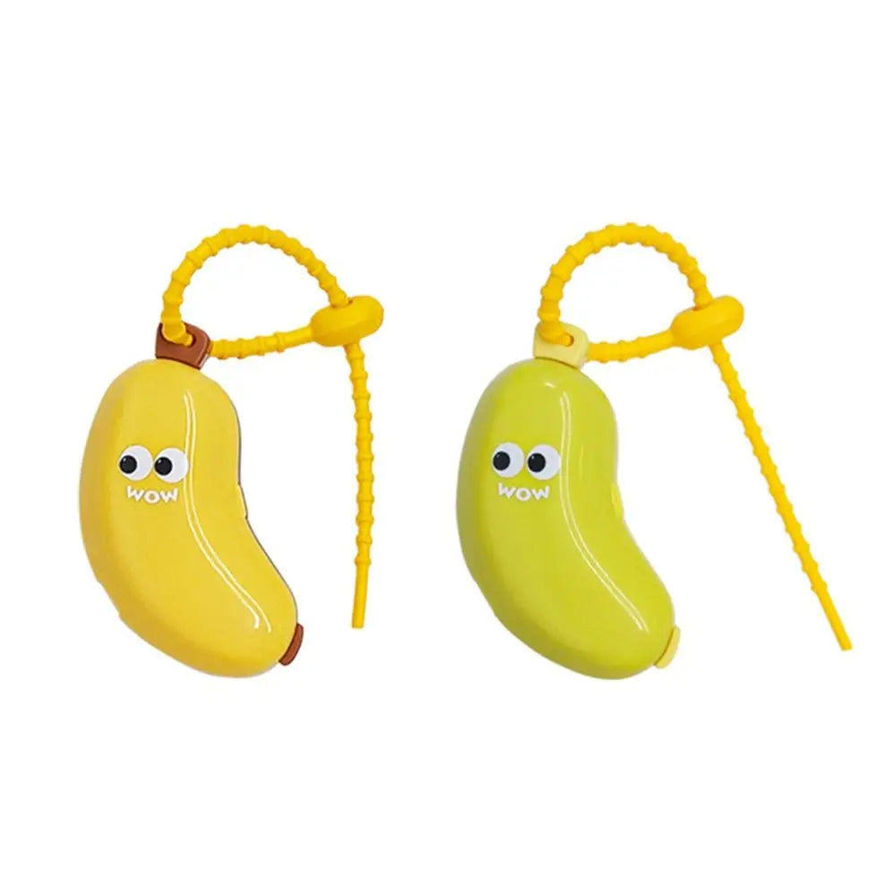 Plastic Toothbrush Head Protective Cover Brush Protect Banana Shape Toothbrush Case Cap 2in1 Portable