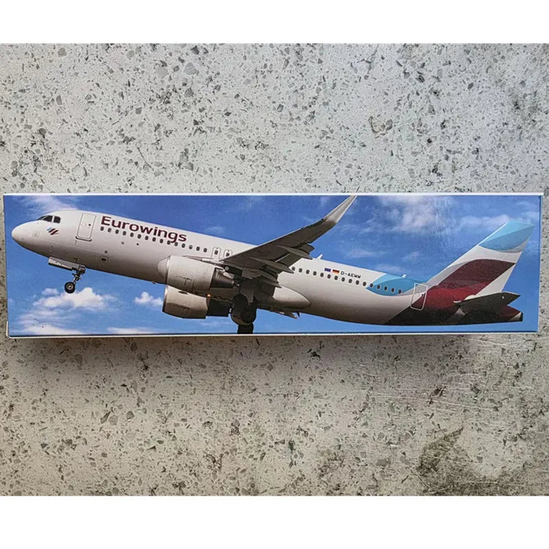 New 1:200 Scale A320 Eurowings Airlines ABS Airplane Model Toys Aircraft Plane Assembly Collection Display With Stand Gifts
