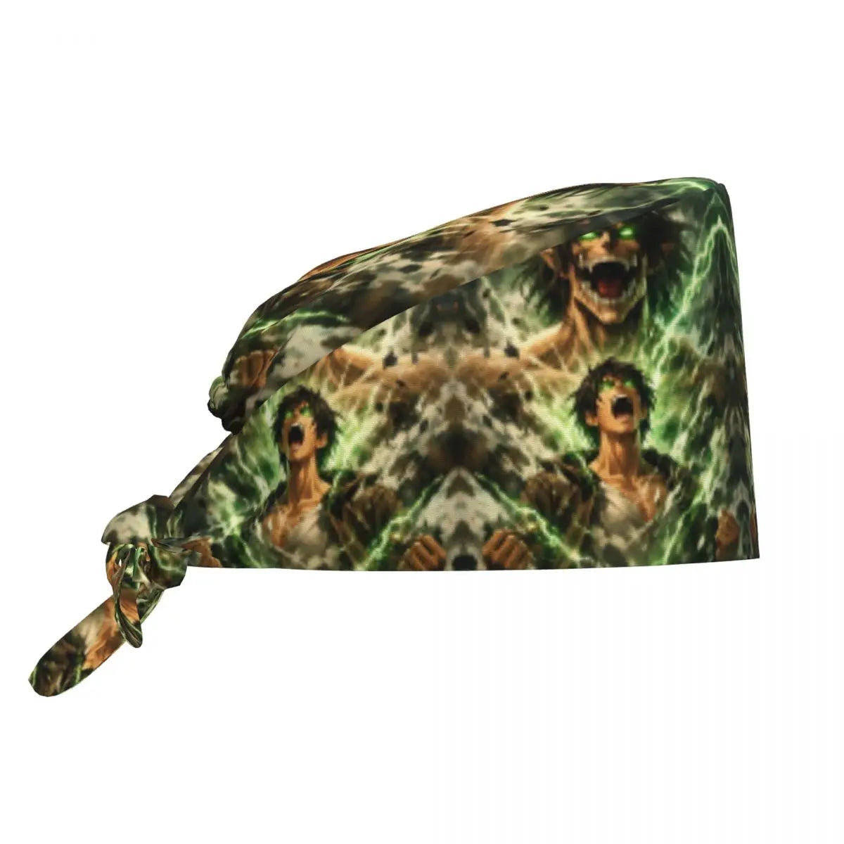 Custom Attacks On Titans Cleaning Working Cap Cool Men Women Cartoon Anime Comic Film Scrub Cap Surgicals Hat Nurse Scrubs Hat