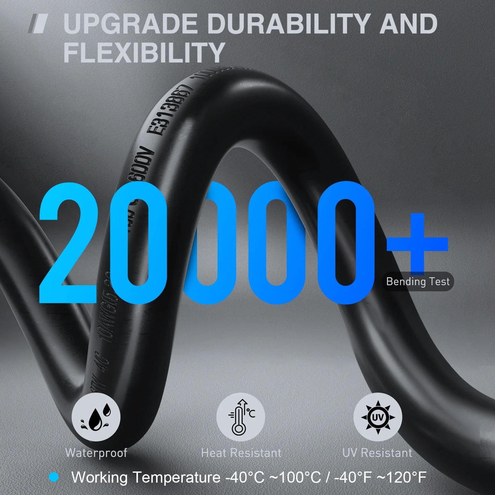 Iron Forge Cable 30 Amp RV Replacement Cord 10/15/25ft - 10/3 RV Extension Cord 10 Foot NEMA TT-30P to Open End 3 Wire - Heavy Duty 10 Gauge STW RV Cord