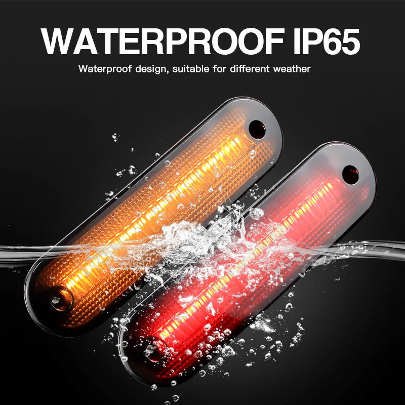 4PCS LED Side Marker Lights Canbus For Mazda Miata MX-5 1990-2005 Smoked/Clear Lens Front Amber Turn Signal Lamp Car Accessories