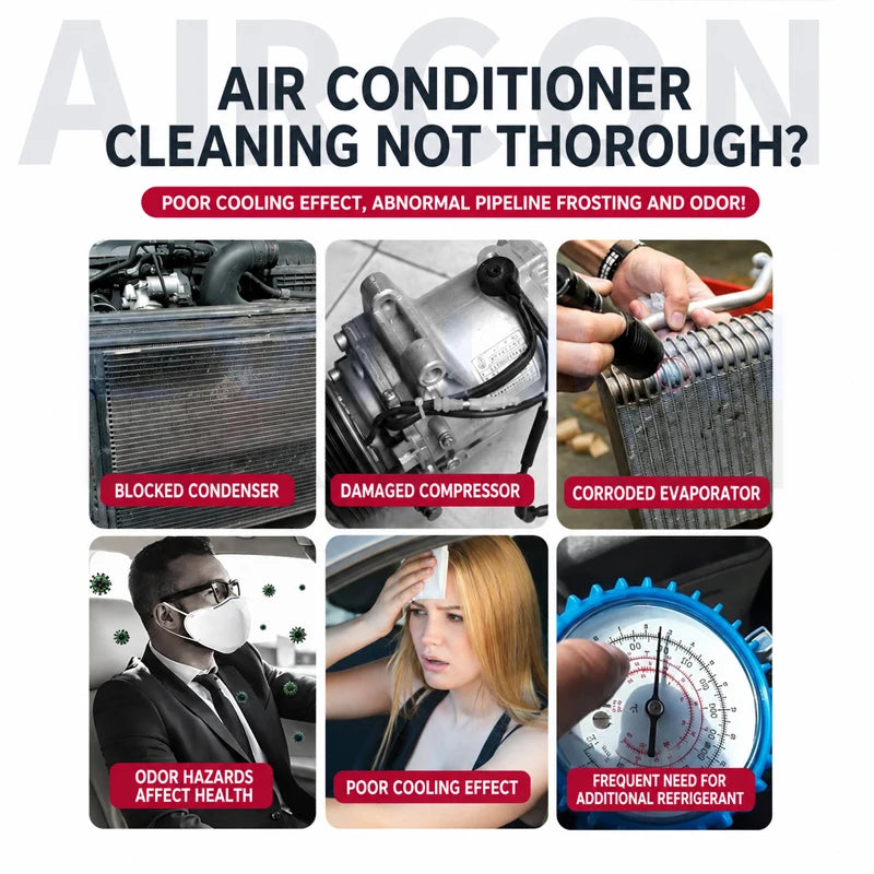 Car AC Visual Cleaning Gun Endoscope Camera High Pressure Evaporator Cleaning Spray Gun Air Conditioner Air Duct Cleaning Tool