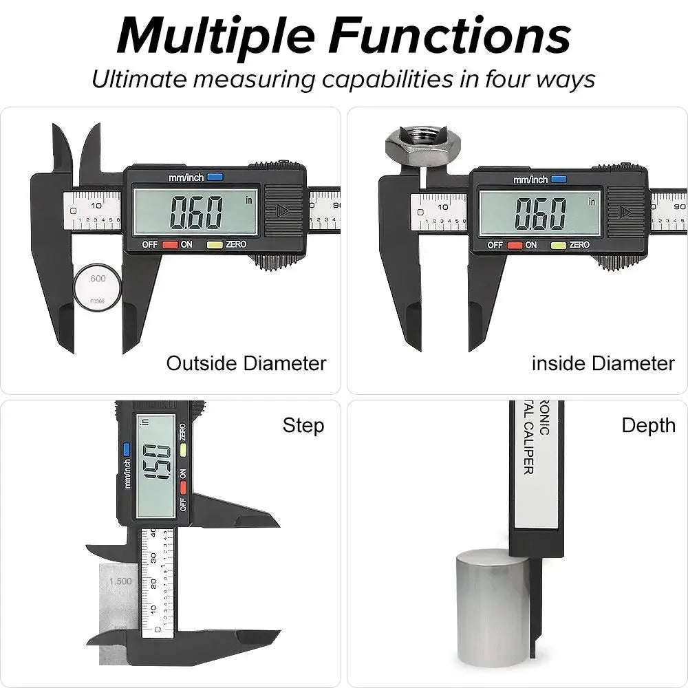 Digital Caliper 0-150mm/6 Inch 0.01mm Accuracy for CNC/3D Jewelry Printing Electronic Digital Measuring Tool Vernier Micrometer