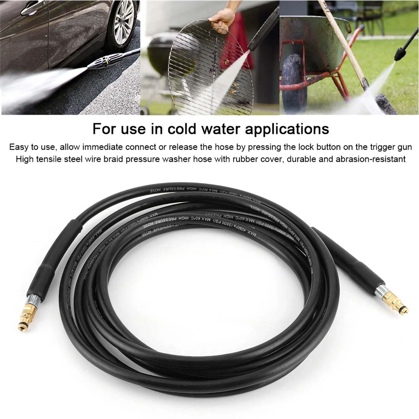 High Pressure Washer Water Clean Hose Car Cleaning Pipe Fit for Karcher K2 K3 K4 K5 Washer Hose Pipe High Pressure Water Pipe