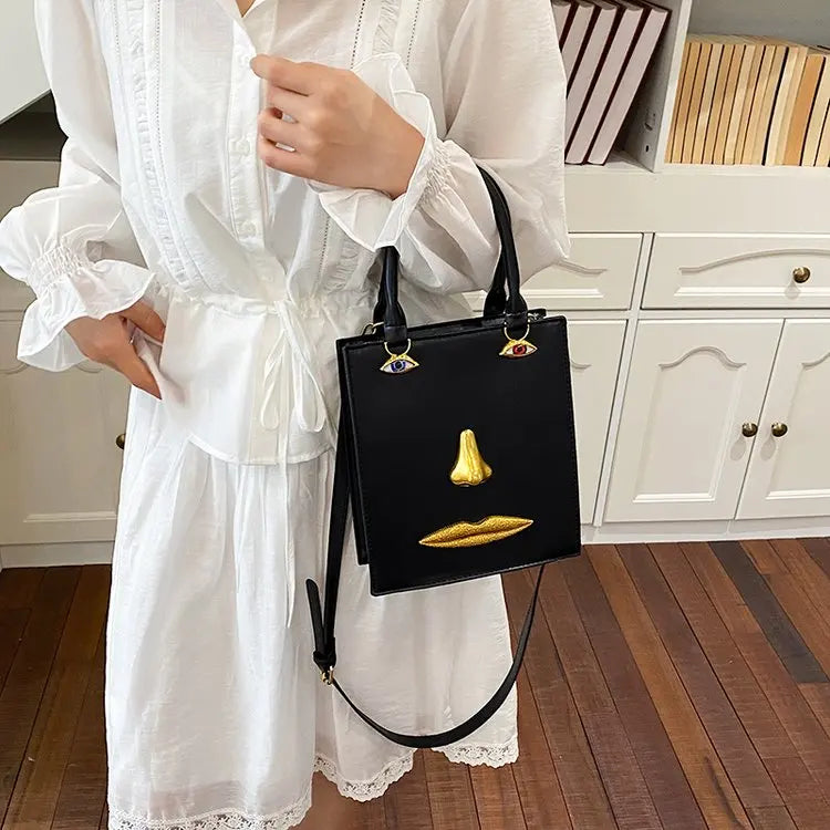 Unique Texture Diaper Bag Women's Luxury Leather Tote Vintage Crossbody Bag Minimalist Designer Large Capacity Elegant