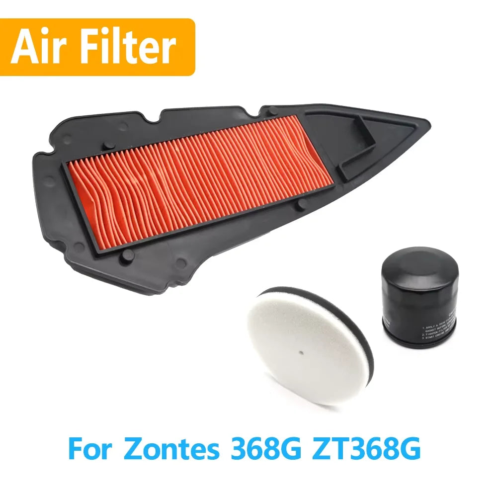 For Zontes 368G ZT368G ZT 368 G Motorcycle Engine Air Filter Drive Element Oil Filter Intake Cleaner Replacement Parts