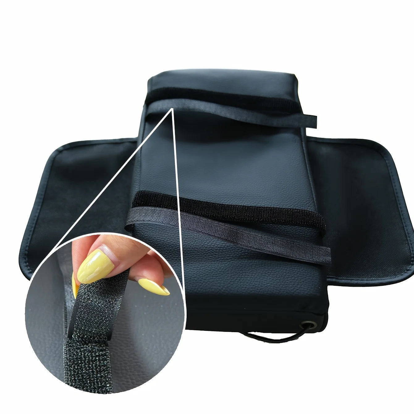 Dual Type-C Ports with Lighted Sockets, Universal Integrated Multifunctional Car Center Armrest Box, Includes Adapter and Tissue Holder