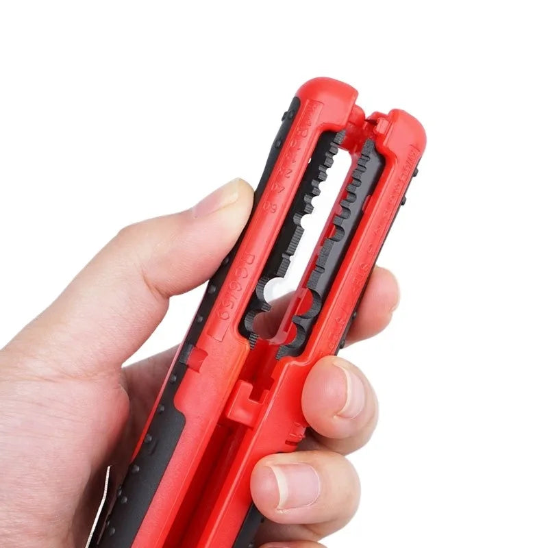 Multifunctional Cable Wire Stripper Cutter Pliers Hand Tool Hardware Tool Portable Anti-skid Handle Strip Pen Clip