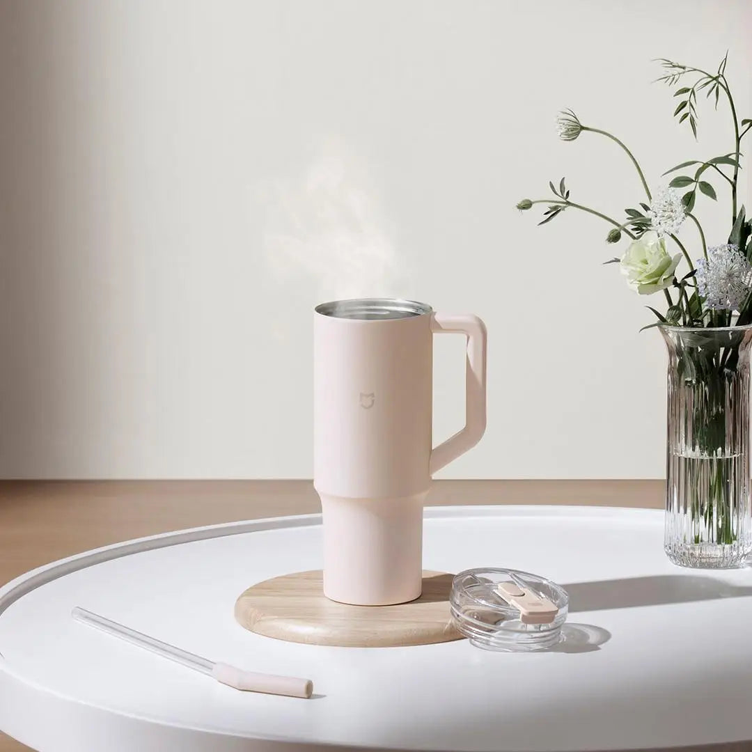 Xiaomi Mijia Smart Straw Cup 1L High Capacity 316L Stainless Steel Strong Cold Preservation Insulation Food contact grade