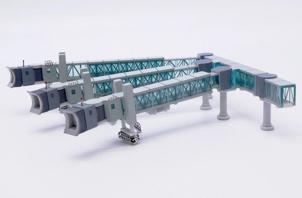 LH4385 1:400 Plastic Collectible Airport Passenger Bridge Simulation Finished Souvenir JC Wings for Airbus A380 Model