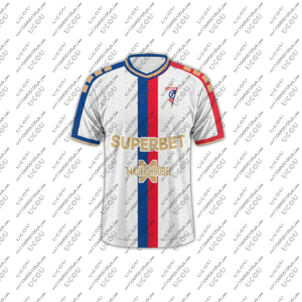 25-26 Mens Kids Boys P-Poland Top Adult Home Jersey Soccer Game Sport G-Górnik Zabrze Away Male Train Breathable Football Jersey